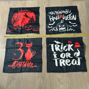 New Halloween set of four pillows covers